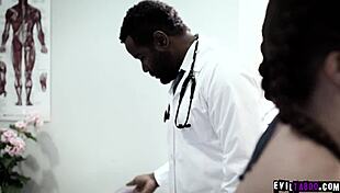 Ebony Doctor Tyler Knight Exploits Teen Patient Maddy O'reilly in Anal Sex Exam