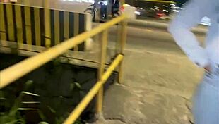 Beautiful Mature Wife Cuckolds Husband with Cute Brunette Friend in Public Amateur Fuck Cum on Ass and Mouth