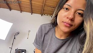 Shy Athletic Latina Spreads For Hard Pov Pounding And Cum