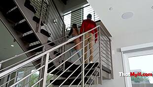 Bottomless pants milf Natalia Starr teases obedient guys seductively