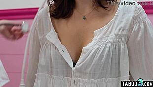 lesbian milf doctor lexi luna fingers licks nervous patient's big tits juicy pussy taboo