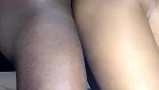big ass ebony bounces and shakes on thick black monster cock