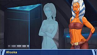 orange trainer gropes dancing boobs teasingly