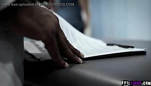 Ebony Doctor Tyler Knight Exploits Teen Patient Maddy O'reilly in Anal Sex Exam