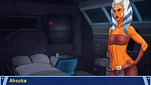 orange trainer gropes dancing boobs teasingly