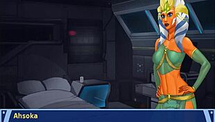 orange trainer gropes dancing boobs teasingly