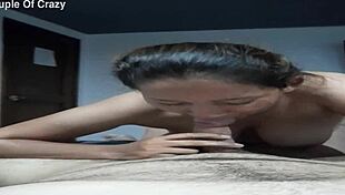 damn this mature Venezuelan wife gives sloppy deepthroat gagging on my cock