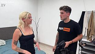 Blonde Slut Gags On Four Monster Cocks Before Double Penetration Gangbang Ravages