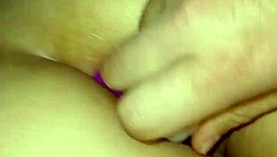 Ella loves anal vibrator deep in her tight ass close up