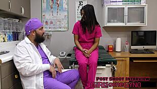 misty addams plays perverted podiatrist with feet licking and toe sucking backstage fetish