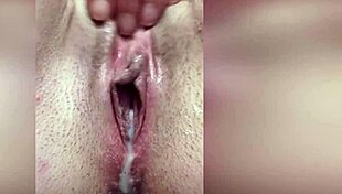 Close-Up Views of Wet Creamy Milf Pussy Squirting in Solo Orgasm Frenzy