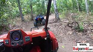 dude licks and fucks amateur thai teen's fresh petite pussy savoring every tight thrust