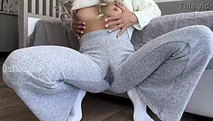 Asian Stepdaughter Fingers Tight Pussy Till Squirting Orgasm!