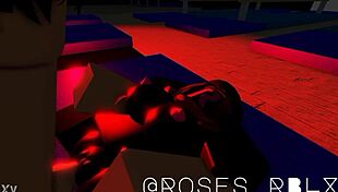 Roblox gymnast twists into acrobatic sex positions