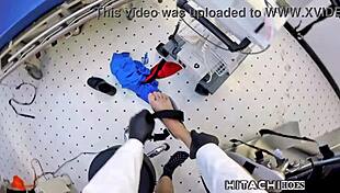 deviant patient yasmine woods takes forced hitachi orgasms from doctor