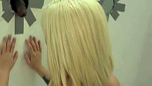 BABE TAKES MASSIVE BBC FACIAL AT GLORYHOLE