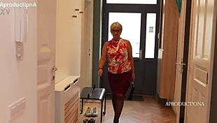 Stepmom and stepdaughter rim asses sniff armpits fart squirt in lesbian fetish frenzy