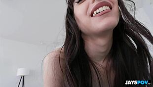 Tiny Cute Latina Ronnie Violet Teases In POV Interview Before Petite Fuck