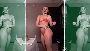 Madisyn Huntt twerks bikini outfits with nipslip cameltoe reveal