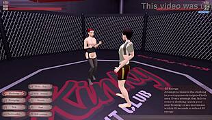 kinky fight club showdown she loses rides cowgirl in night club