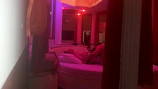 took the horny milf out flashing my rock hard cock and she went wild over my heavy balls