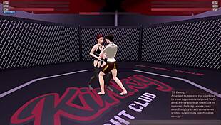kinky fight club showdown she loses rides cowgirl in night club