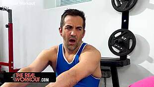 yo wrestling buddies turn workout into hardcore pussy licking and fucking