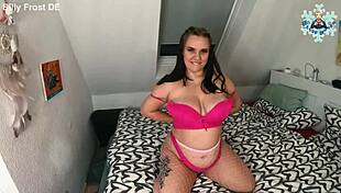 Chubby bbw ass slapped raw during deep doggy pounding