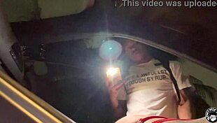 Lil d rides his fat ass christmas slut in car? Cumshot covers her sloppy cheeks pt 2