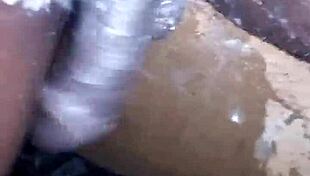 19YO Boy Shaves Big Black Monster Cock Masturbating