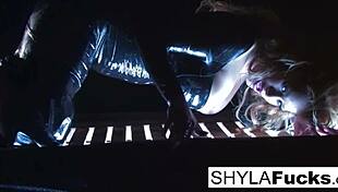 shyla stylez lights up while teasing her big tits in sexy smoking fetish play