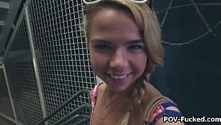 blissful blonde teen spinner craves hardcore cocking during steamy vacation