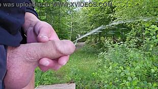 i hold his dick tight while he pees wetting my fingers... 3 vids comp!