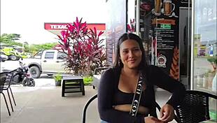 couple risks it all with street sex she begs him to fuck her right there