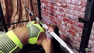 fitness pornstar maxine x rides bbc bent over with big ass tits and pussy licking