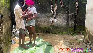 first time outdoor hardcore on plantain leaves ebony babe rides monster bbc doggystyle creampie squirt 😍🍆🌿💦