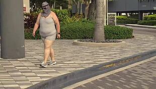 fat ass busty milf in leggings gets fingered fucked creampied by black guy outdoors