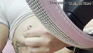 chubby dakota marr flashes hairy pussy fingering hard while driving public roads