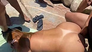 beach couple you teasing monster cocks till facial cumshot babe turns total slut right?