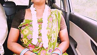 Indian Aunty's Big Natural Tits Bounce as She Fucks English Boy with Dirty Telugu Talk!