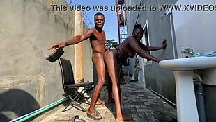 Step-siblings fuck secretly in hammock while asleep!