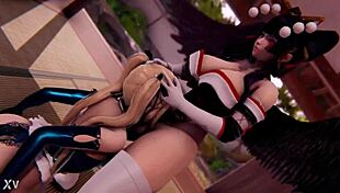 futanari whispers asmr moans while stroking throbbing cock to climax