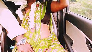 Indian Aunty's Big Natural Tits Bounce as She Fucks English Boy with Dirty Telugu Talk!