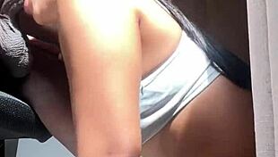 Big booty brunette tempts stepbrother with her curves in amateur couple passion nysdel