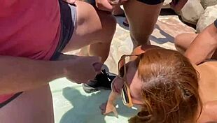 beach couple you teasing monster cocks till facial cumshot babe turns total slut right?