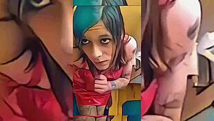 Damn I can't stop watching this hot shemale tease undress rip clothes in bathroom underwear strip