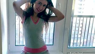 Whoa, Cute Brunette Takes ROUGH Face-Fucking from Monster Cock! Can She Handle It?
