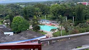 Public Doggystyle Deepthroat with Big Ass Bent Over Monster Cock Facial Finale