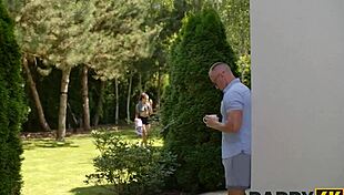 Teen Yogi Girl Rides Mature Man's Monster Cock Wild!