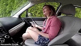 stranded in the rental car with my hot coworker... things got real wet quick